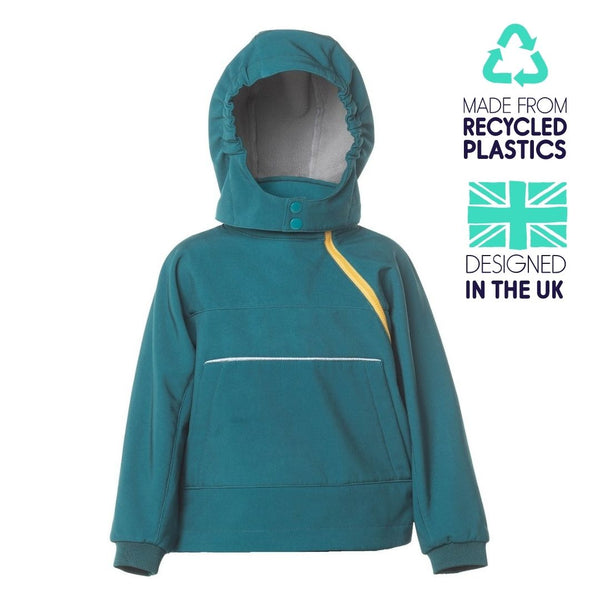 waterproof eco hooded top - all seasons - forest