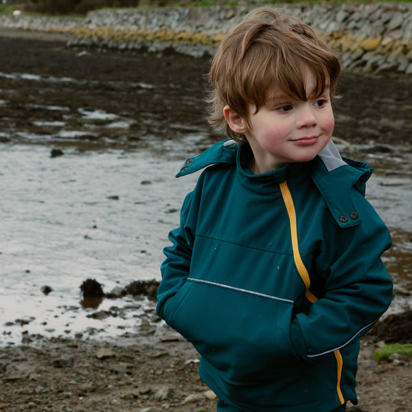 waterproof eco hooded top - all seasons - forest