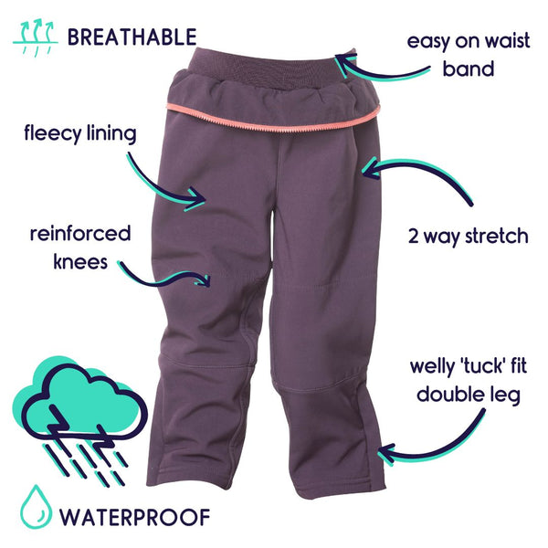 waterproof eco suit - all seasons - plum